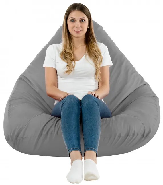 Sedací vak DROP XXL sivý OUTDOOR
