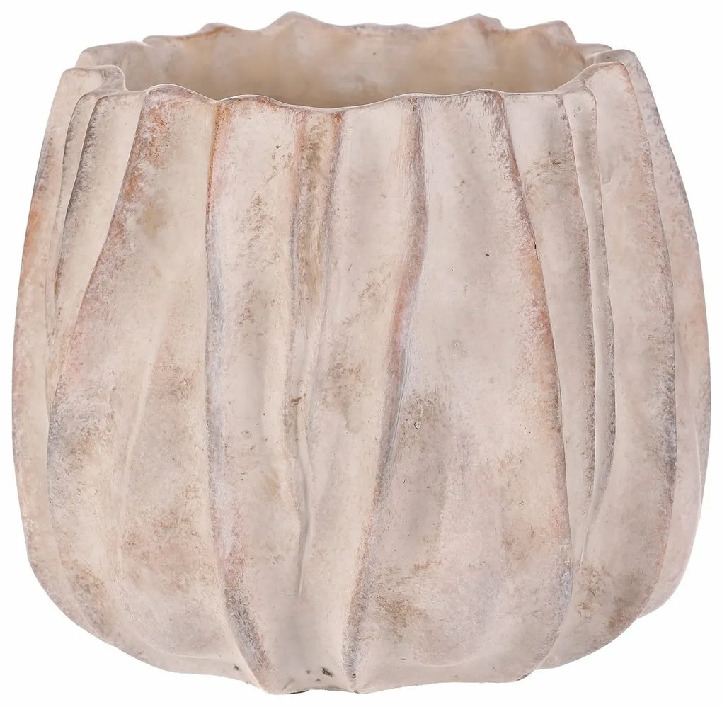 Betónový obal na kvetináč M1, béžová, 22 x 18 cm, 22 cm