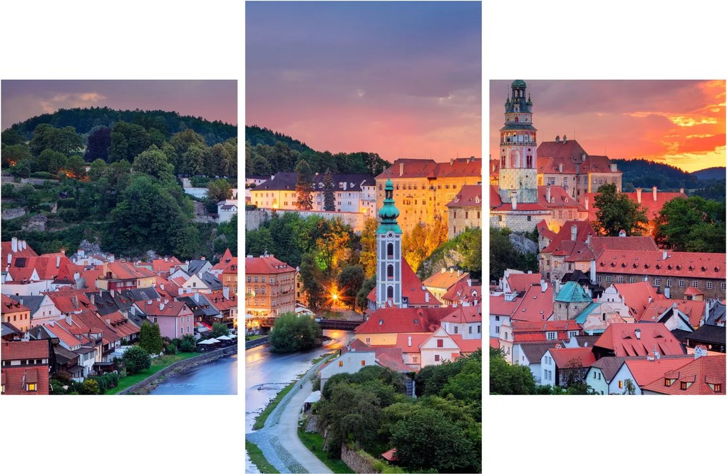 Obraz - Český Krumlov (90x60 cm)