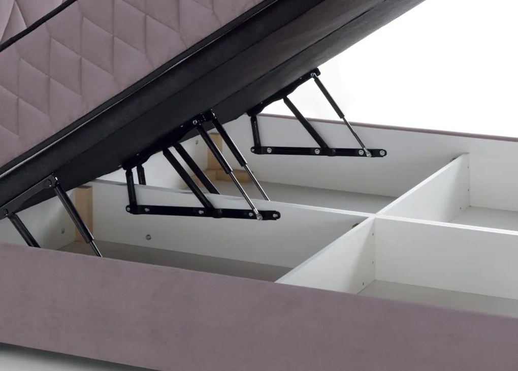 Posteľ Reve 180x200 cm, svetlo ružová