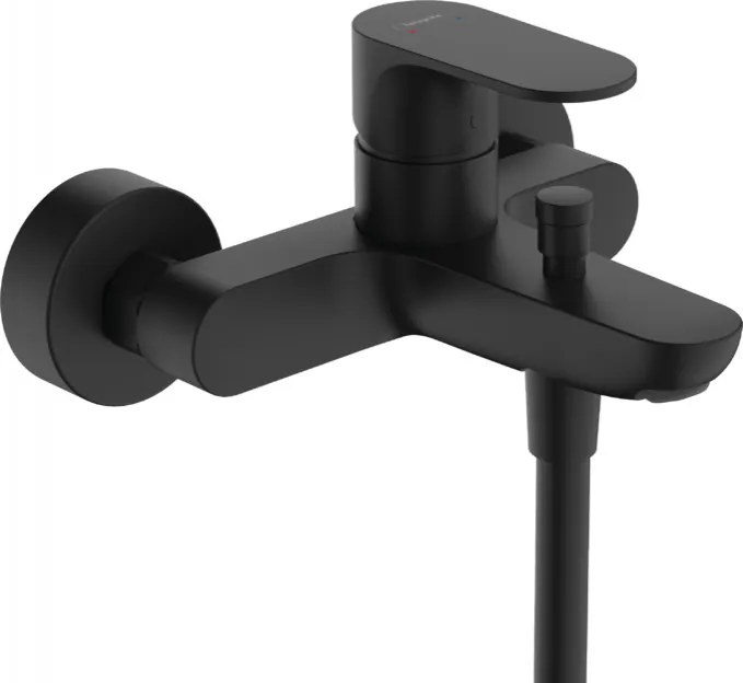 Hansgrohe Rebris S, páková vaňová batéria na stenu s 2 prietokmi, čierna matná, HAN-72443670