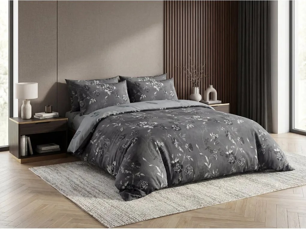 Bavlnené obliečky SHADOWIX tmavosivé Rozmer obliečky: 70 x 90 cm | 140 x 200 cm