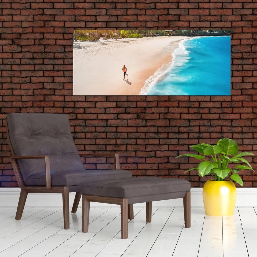Obraz - Plážový beh (120x50 cm)