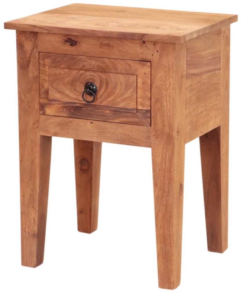 furniture-nabytek.cz - Rustikálny nočný stolík z dreva palisander 45x60x35