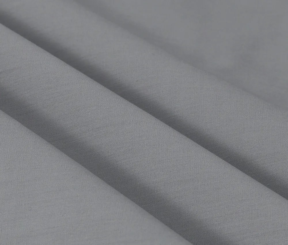 Posteľná bielizeň z perkálu, sivá, štandardná veľkosť