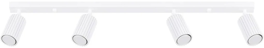 Sollux SL.1546 - Bodové svietidlo KARBON 4xGU10/10W/230V biela