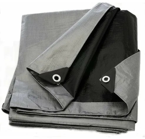 Ekspand Krycia plachta strieborno-čierná 2x2 (260g/m²)