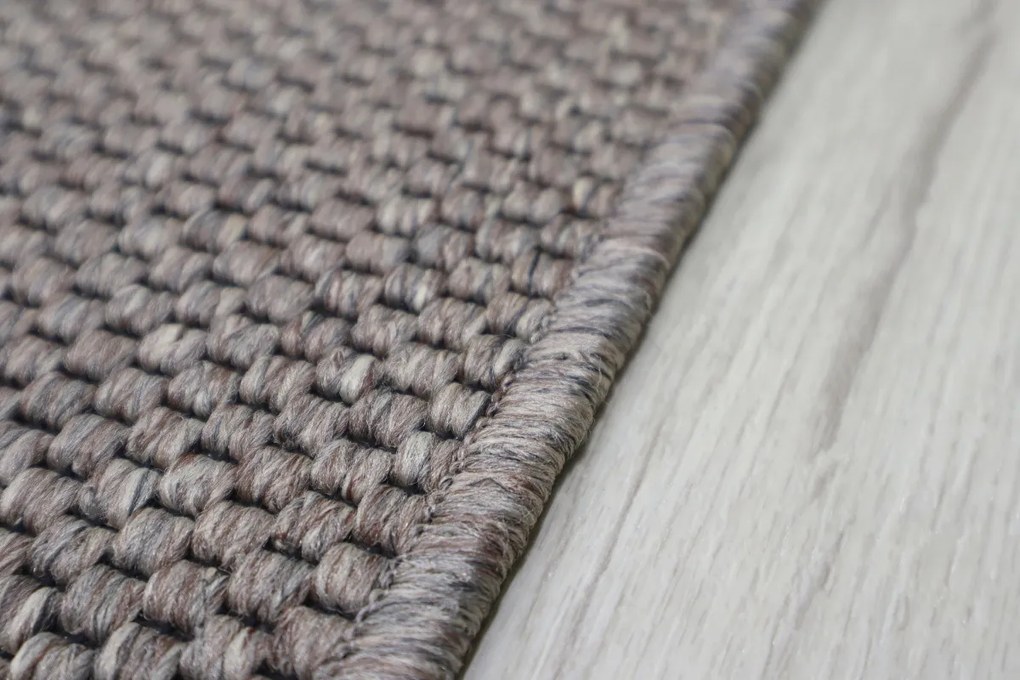 Vopi, Behúň na mieru Nature hnedý, šíre 80 cm, hnedá, chodba / predsieň