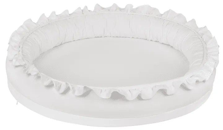 Mini hnízdo pro děti s volánem bílá