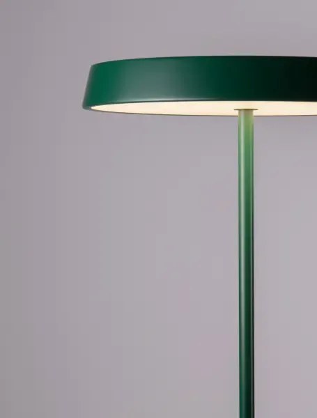 LED zeleno-čierna stojaca lampa Vetro