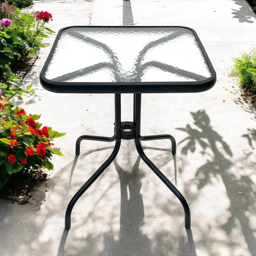 Dekorstudio Štvorcový stôl na balkón ISLAND 60cm
