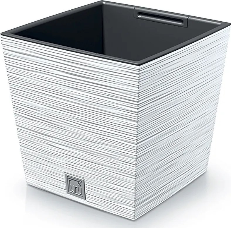 Plastový kvetináč DFS240 24 cm - biela