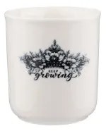 4-dielna jedálenská súprava, čierna/biela, porcelán