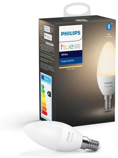 Philips 8718699671211 Hue Bluetooth žiarovka LED E14 5,5W, 2700K, 470lm, biela