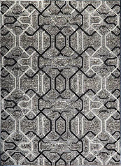 Berfin Dywany AKCE: 80x150 cm Kusový koberec Lagos 1055 Silver - 80x150 cm