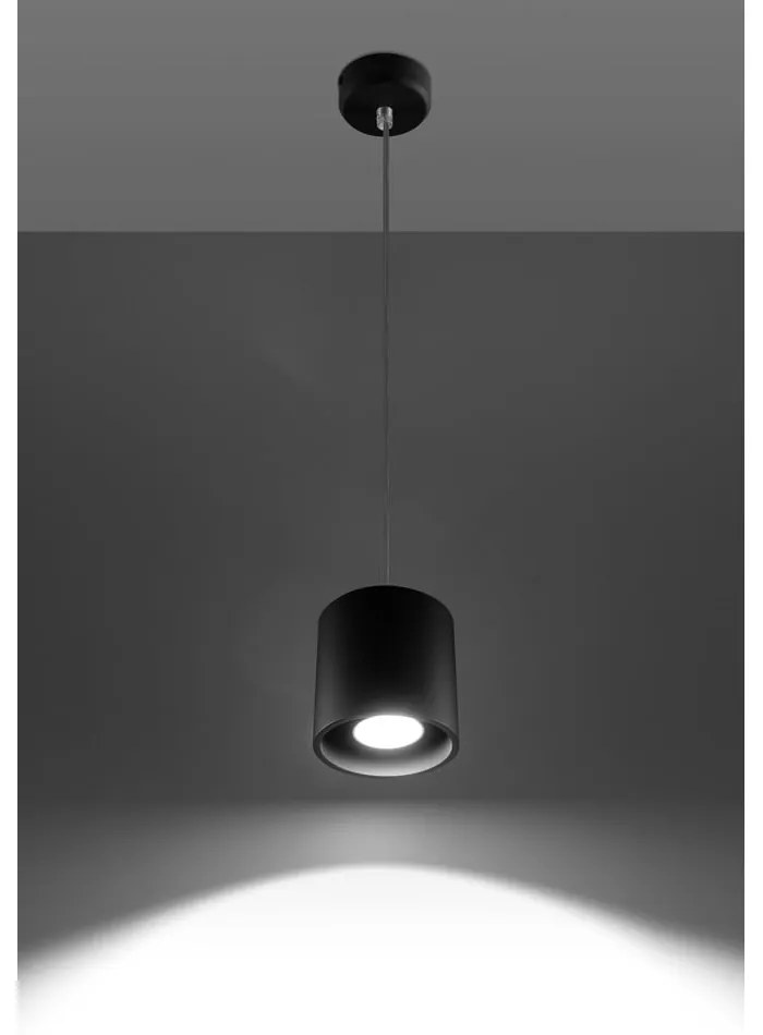 Čierne závesné svietidlo Nice Lamps Roda