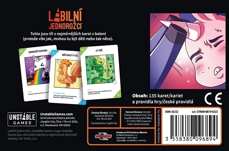 Asmodee Labilní jednorožci: Přisprostlá edice
