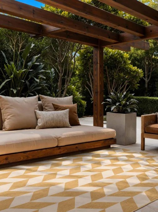 Koberec Ted Baker Haringey Terrick žltý / biely