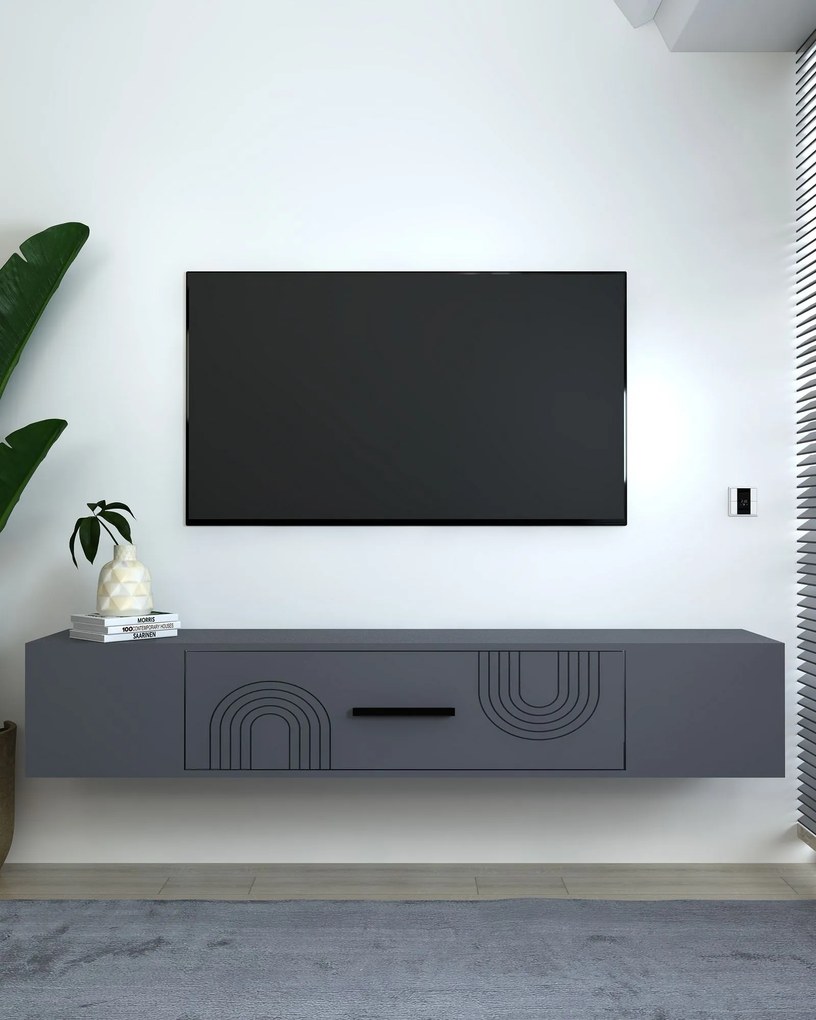 TV stolík/skrinka Kondor B (antracit). Akcia -16%. Vlastná spoľahlivá doprava až k Vám domov. 1127729