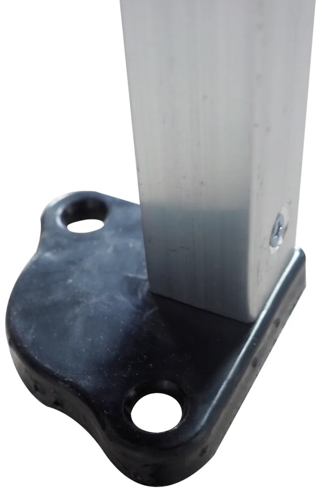 Rýchlorozkladací nožnicový stan 3x6m – hliníkový, Čierna, Bez bočných plachiet