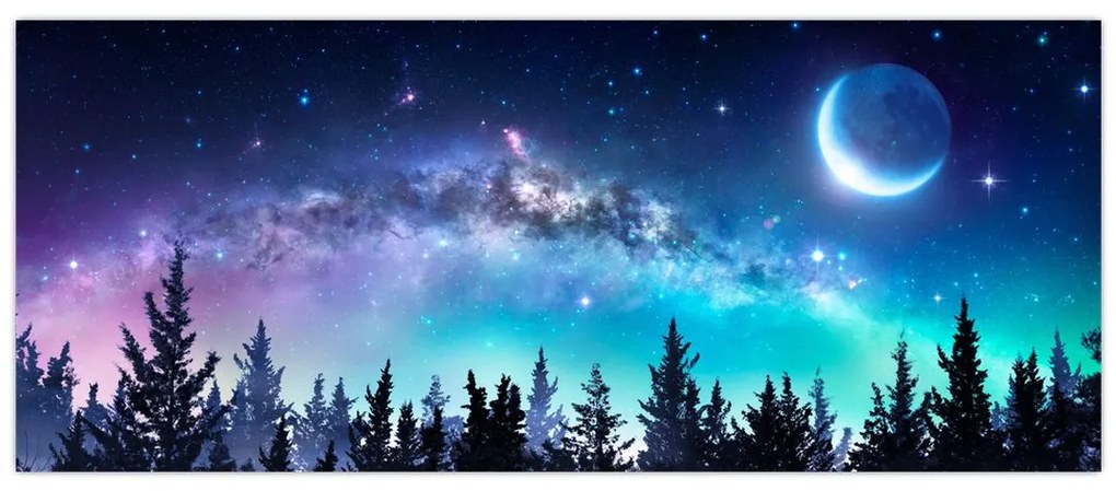 Obraz - Mliečna dráha (120x50 cm)