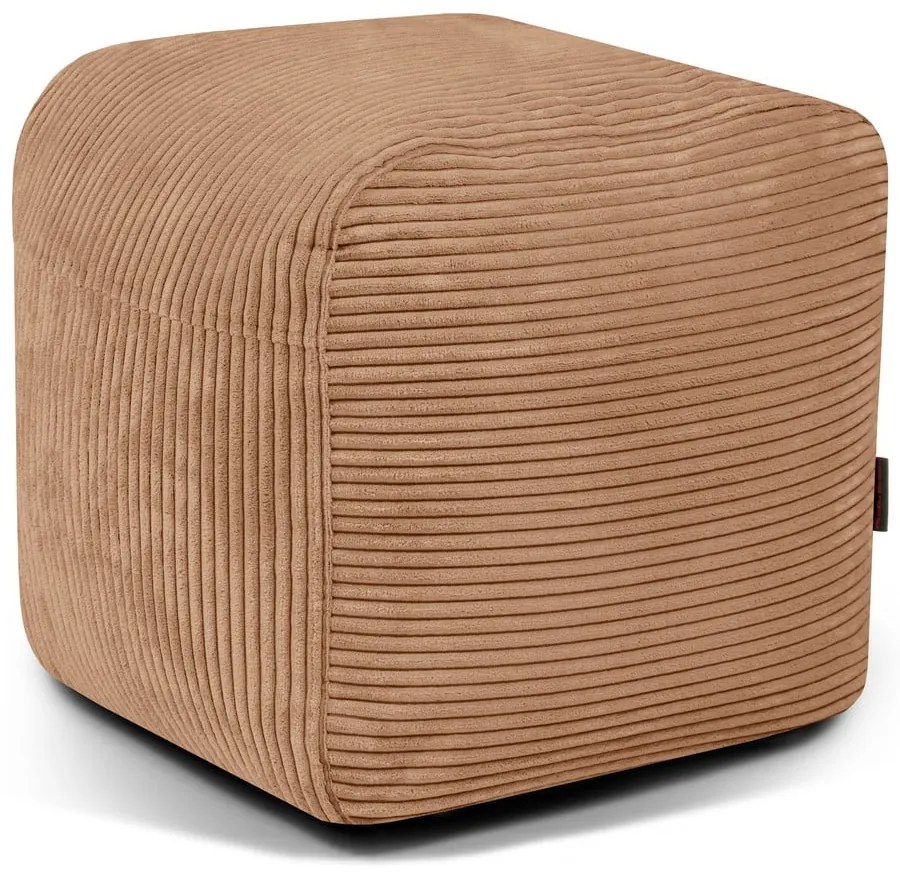 Hnedý menčestrový sedací vak Plus 50 Lounge – SLOWDOWN