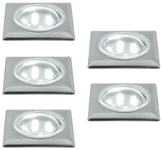 SET 5x LED podlahové svietidlo 5xLED/0,5W/230/12V
