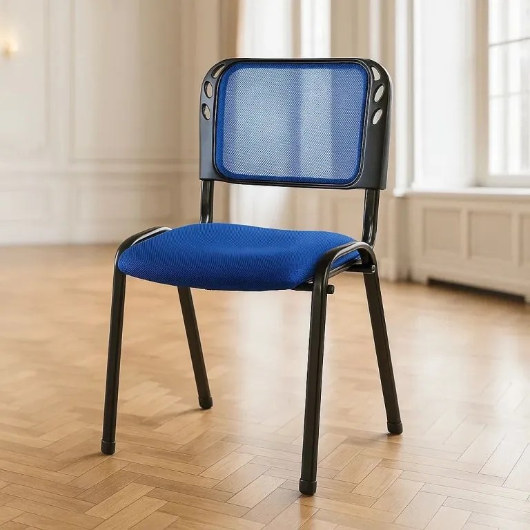 Garthen 38255 Stohovateľná kongresová stolička - modrá