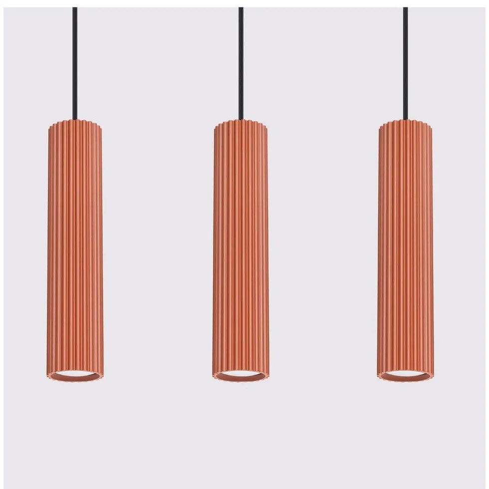 Závesné svietidlo v tehlovej farbe Gleam – Sollux