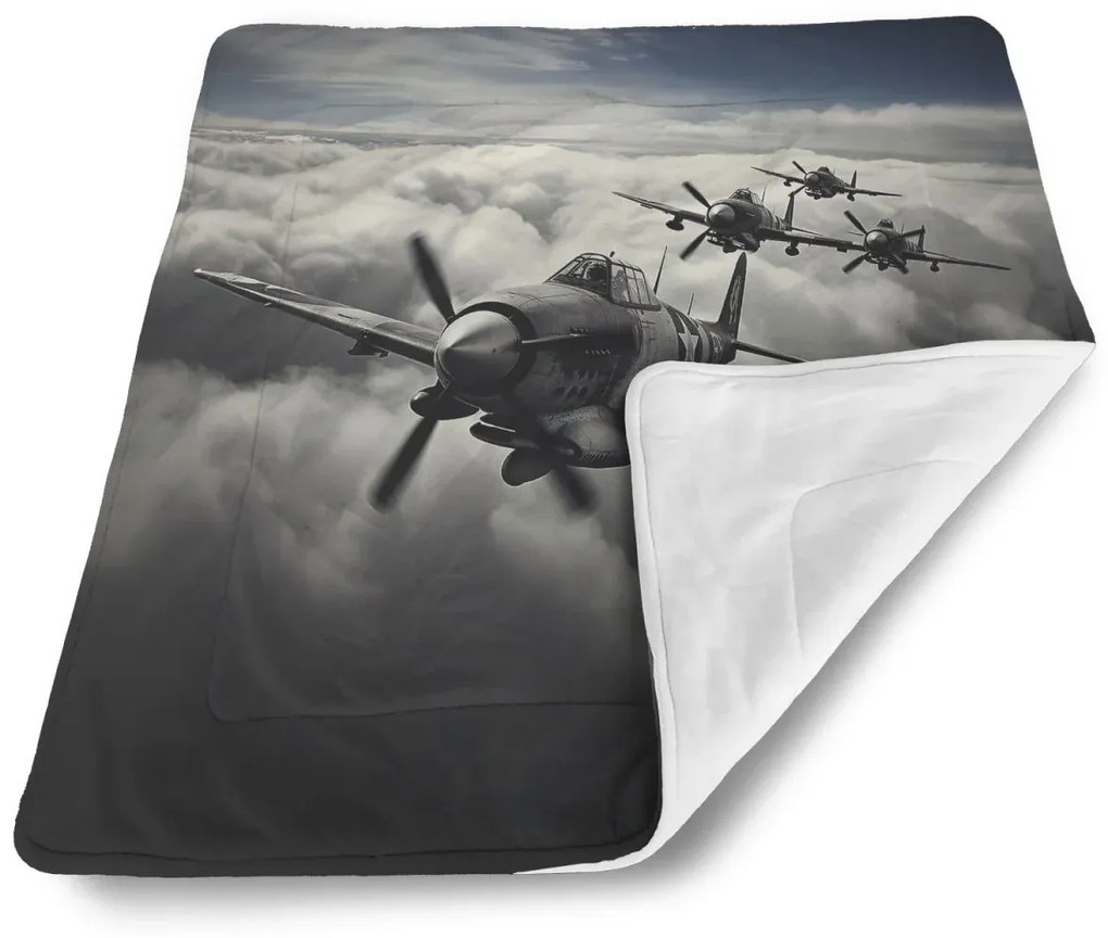 Sablio Deka pre bábätko Stíhacie lietadlá - 90x120 cm