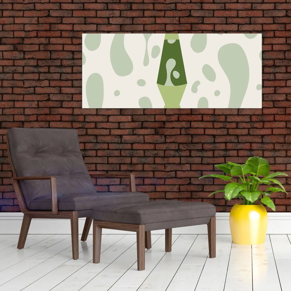Obraz - Hippies, lávová lampa (120x50 cm)
