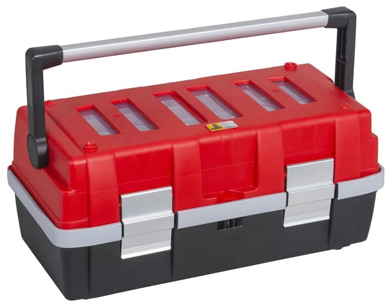 Kufor na náradie s výsuvnými policami McPlus Alu C 22