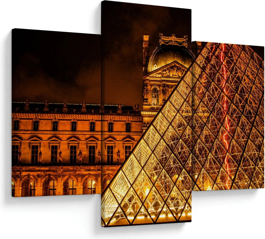 Obraz Louvre v Paríži (90x60 cm)
