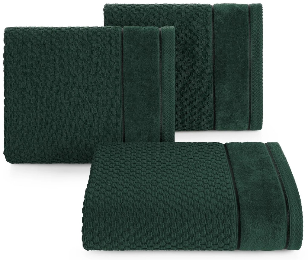 BAVLNENÝ UTERÁK FRIDA 50X90 CM TMAVOZELENÁ