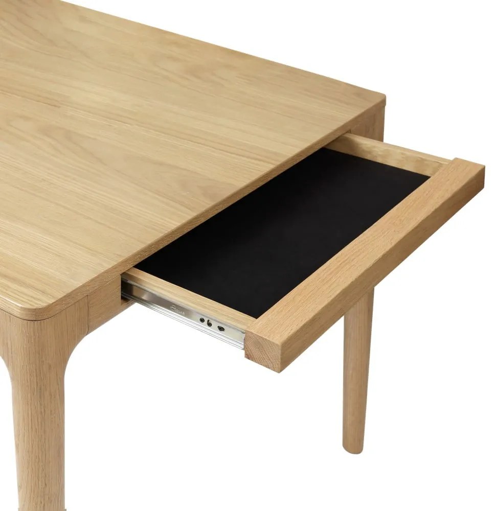 Rozkladací jedálenský stôl z dubového dreva 90x200 cm Heart'n'Soul – UMAGE