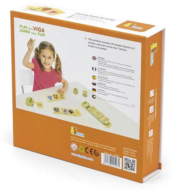 Drevené puzzle Zmysly Viga