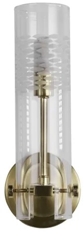 Searchlight 27981SB - Nástenné svietidlo SCOPE 1xG9/7W/230V IP44 mosadz