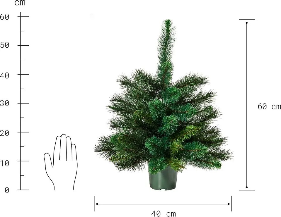 TREE OF THE MONTH Vianočný stromček 60 cm - zelená