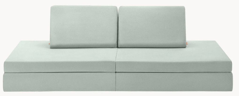 Detská ručne vyrobená zamatová pohovka na hranie Mila