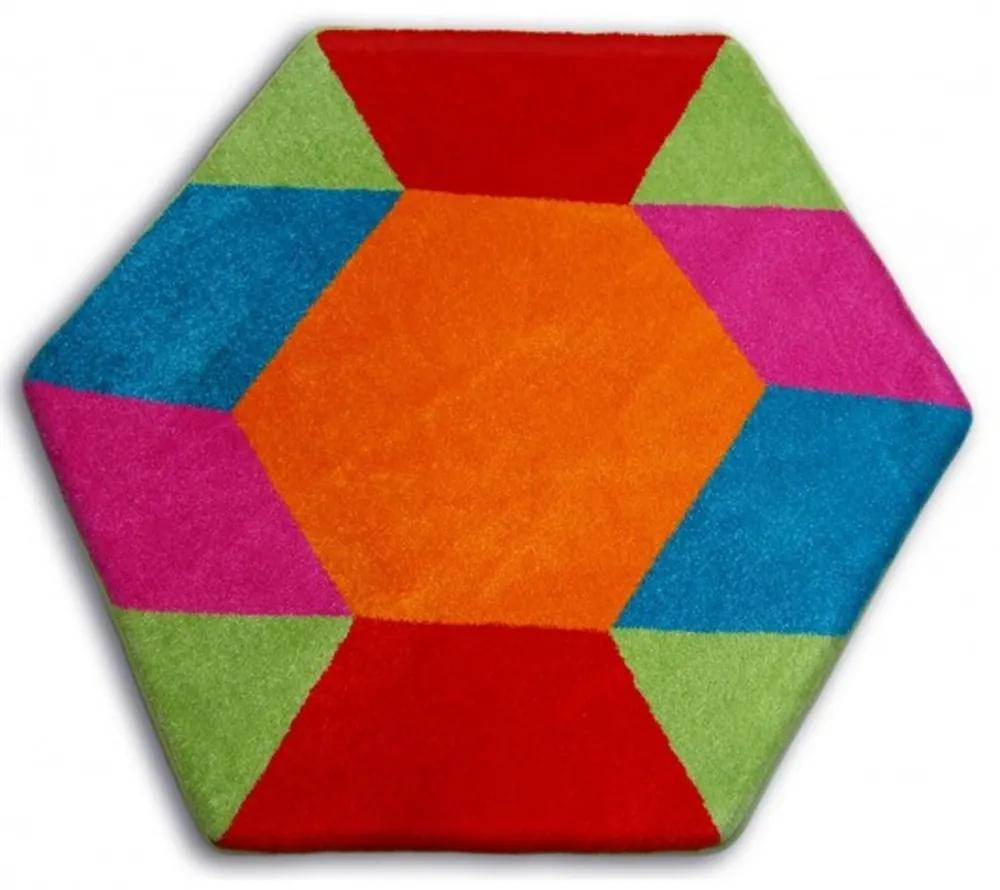 Detský kusový koberec Drak viacfarebný, Velikosti 80cm