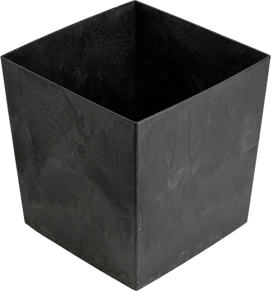 Kvetináč FLORE Betón 41x39,5x39,5 cm čierny