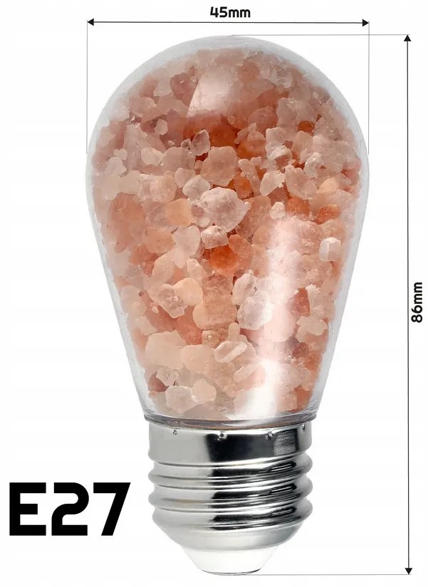 BERGE Soľná LED žiarovka E27-5W S14 - na girlande