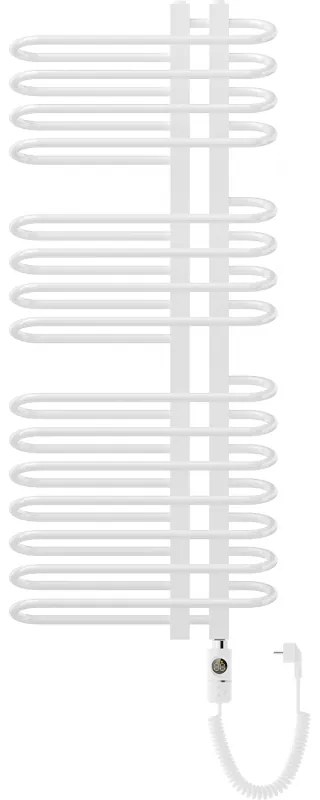Mexen Ops, elektrické vykurovacie teleso 1300x550 mm + vykurovacia tyč 900 W, biela, W122-1300-550-2900-20