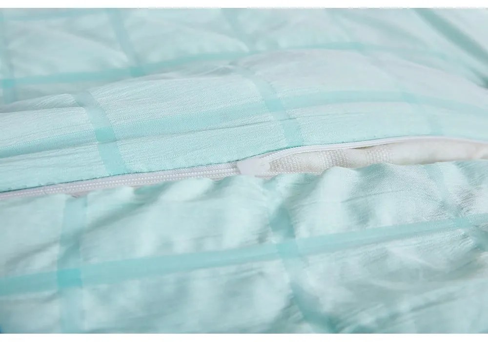 Krepové obliečky na jednolôžko v mentolovej farbe 140x200 cm Naomi – My House