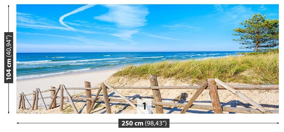 Fototapeta Vliesová Piesočná pláž 152x104 cm