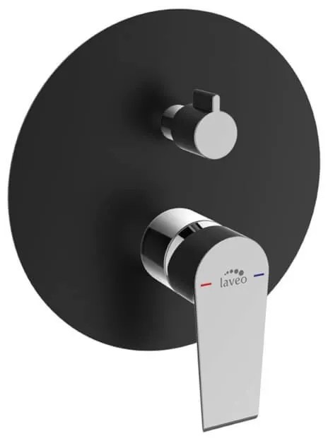 LAVEO LARGO - Podomietková sprchová batéria, Čierna-Chróm, BAH_70PD