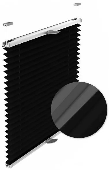 Gario Roleta Plisé Thermo Čierna Šírka: 85 cm
