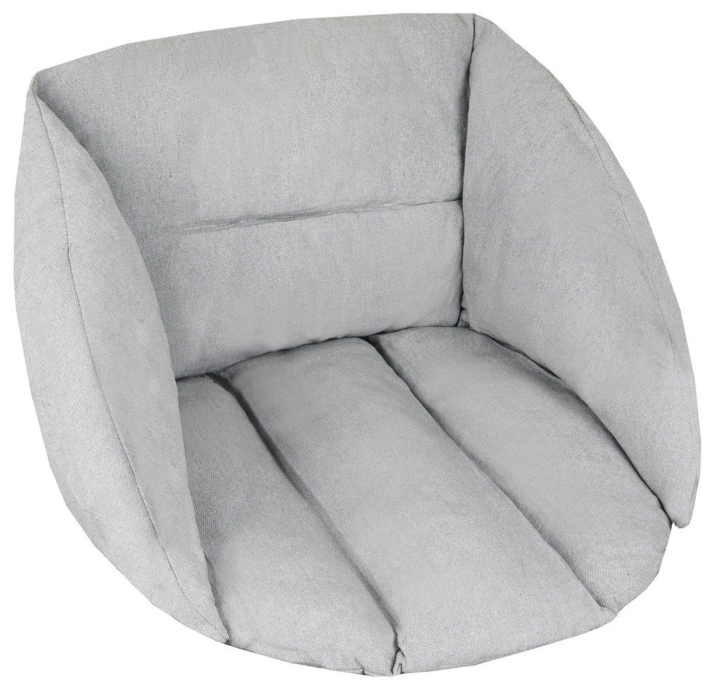 Sivé závesné kreslo KOLUMBIA s polstrovaním