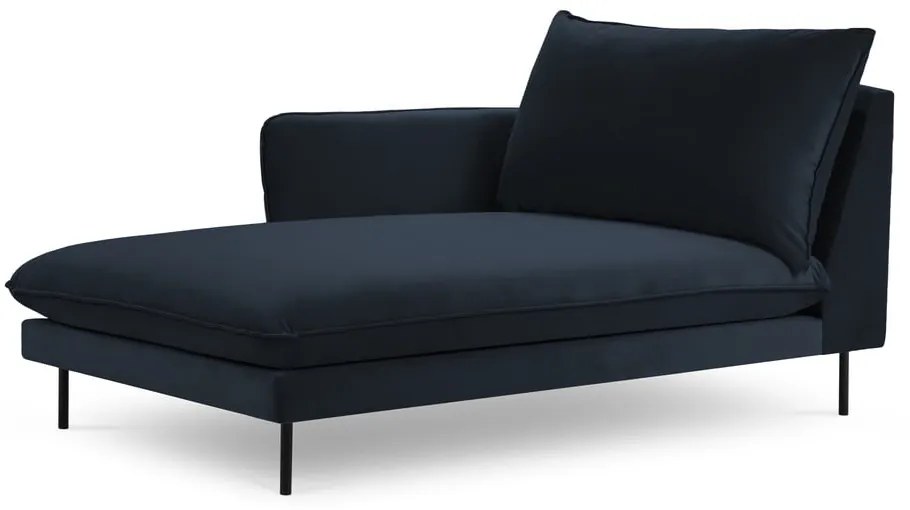 Tmavomodrá zamatová leňoška (ľavý roh) Vienna – Cosmopolitan Design