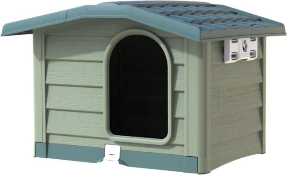 BAMA Búda pre psov plastová GRM, zelená, stredná